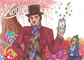 石川三千花らイラストレーターによる『ウォンカとチョコレート工場のはじまり』のイラストを公開。あなたも描いてみよう！