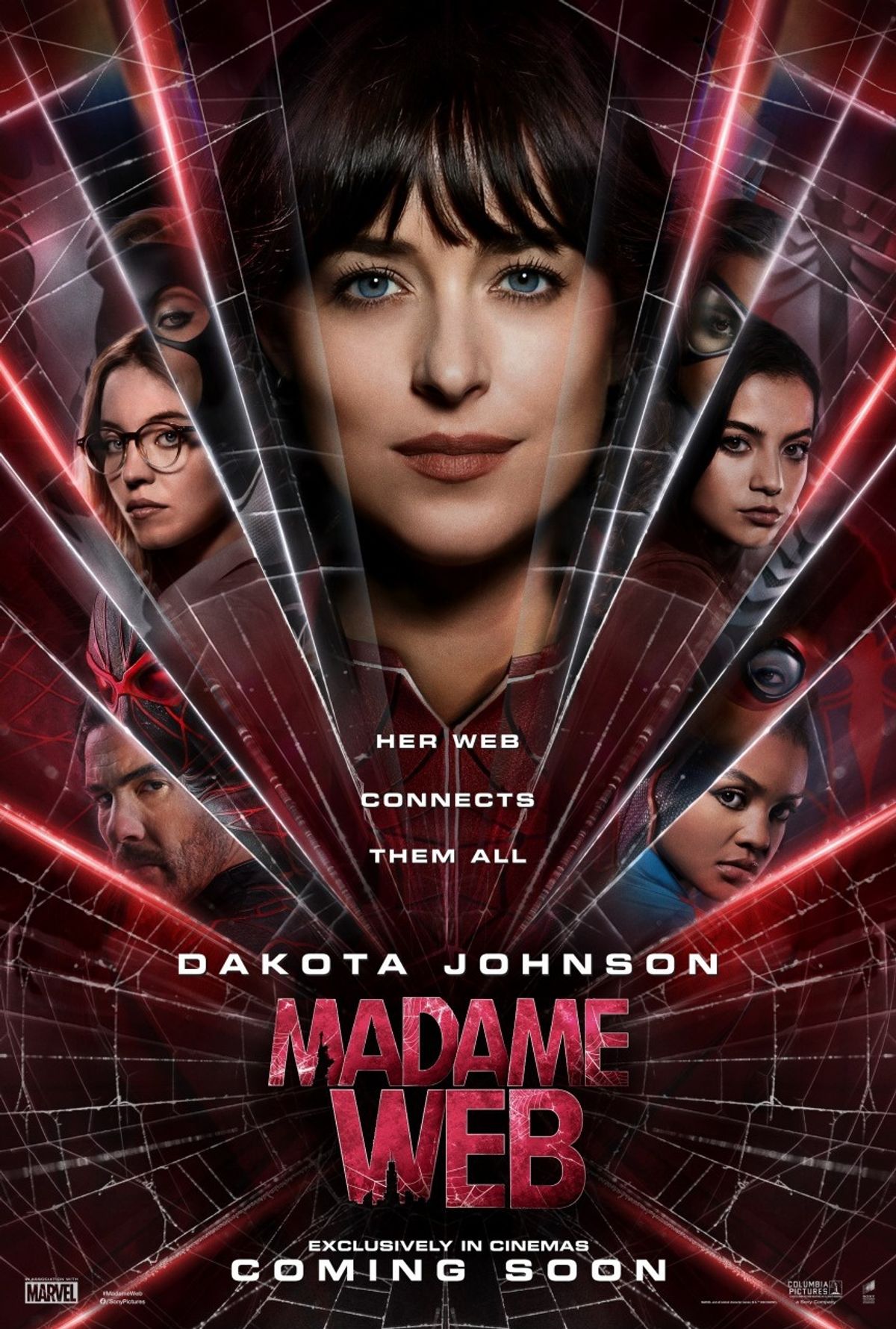 マダムウェブ　オフィシャル ポスター Amazon.co.jp: 映画ポスター マダムウェブ Madame Web ダコタ