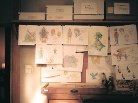 ウーパナンタの人々、ドラゴンなど生き物を描いた設定画たち