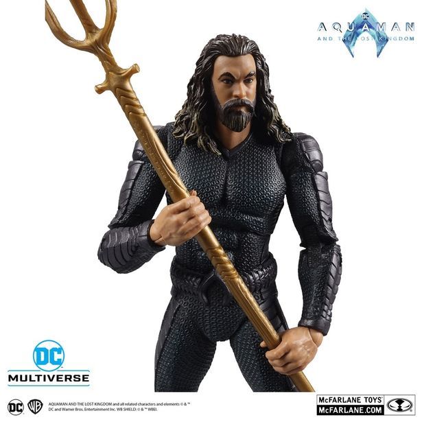 小柄なアイテムながら特徴をしっかりと捉えている(「『DCコミックス』【DCマルチバース】7インチ・アクションフィギュア #246 アクアマン(ステルススーツ)［映画『アクアマン／失われた王国』］」)