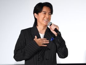 映画『FUKUYAMA MASAHARU LIVE FILM 言霊の幸わう夏@NIPPON BUDOKAN 2023』(公開中)の初日舞台挨拶に登壇した福山雅治