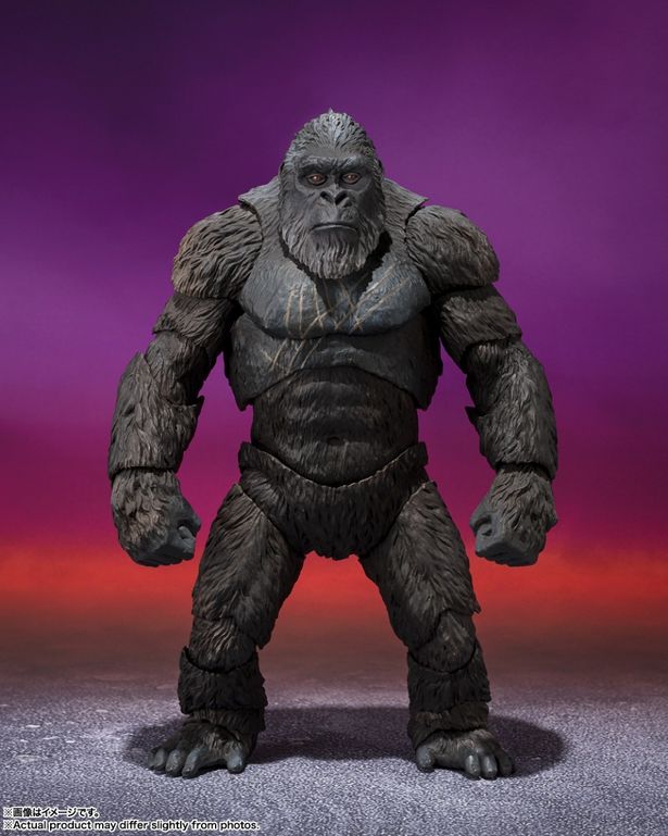 コングのマッスルボディを見事に立体化している(「S.H.MonsterArts KONG FROM GODZILLA x KONG: THE NEW EMPIRE (2024)」)