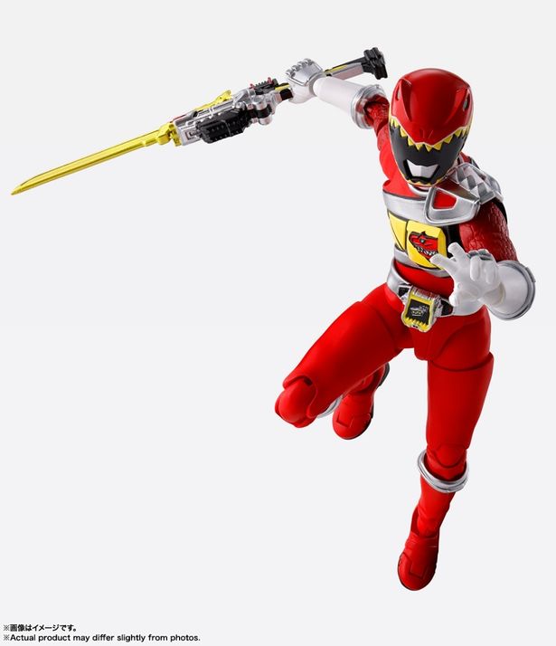 ガブリカリバーなど付属品のクオリティも高い(「S.H.Figuarts(真骨彫製法) キョウリュウレッド」)
