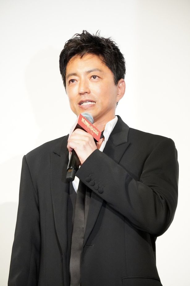 『キングダム 大将軍の帰還』ワールドプレミア舞台挨拶に登壇した大沢たかお
