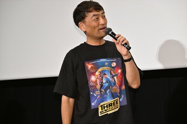 『映画 THE３名様Ω～これってフツーに事件じゃね？！～』初日舞台挨拶に登壇した森谷雄監督