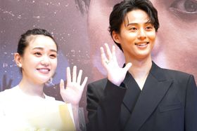 映画『傲慢と善良』(9月27日公開)のジャパンプレミアに登場したW主演の藤ヶ谷太輔と奈緒