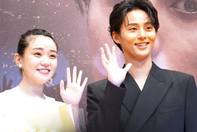 映画『傲慢と善良』(9月27日公開)のジャパンプレミアに登場したW主演の藤ヶ谷太輔と奈緒