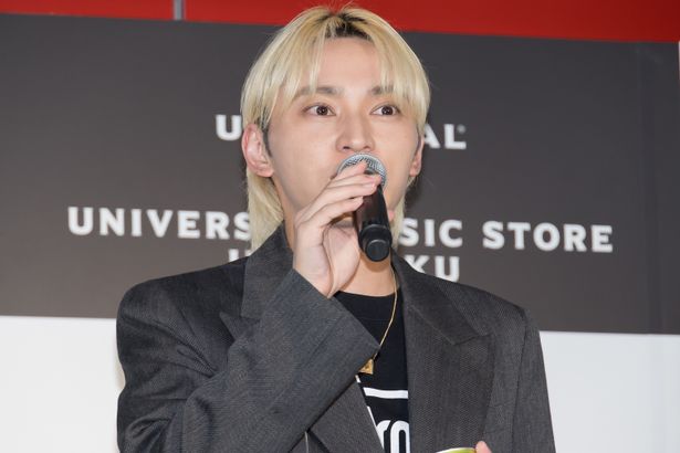 「UNIVERSAL MUSIC STORE HARAJUKU 一周年 ＆ MARVEL＆MAZZEL POP UP STORE 開催記念イベント」の様子