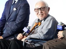 映画『海の沈黙』(11月22日公開)の舞台挨拶付き先行上映に登壇した原案、脚本の倉本聰