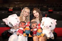 ギャル“姉妹”ゆきぽよ＆ゆみちぃが『モアナと伝説の海２』で4D体験！