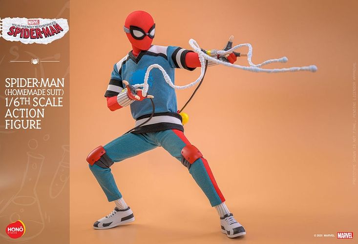 スパイダーウェブまで自由自在！話題のアニメ版「スパイダーマン」がお手製スーツ姿でフィギュアに