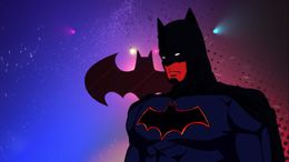 バットマンがエンブレムとともに登場