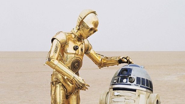 R2-D2と共に銀河で起きた重大事件の数々に立ち会って来たC-3PO(『スター・ウォーズ／新たなる希望（エピソード4）』)