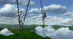 ジュード・ロウがハシゴで散歩するイメージも絵コンテどおり