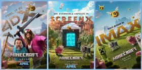 IMAXや4Dなどのラージフォーマットで『マインクラフト／ザ・ムービー』を体感せよ！