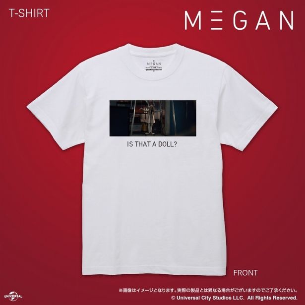 【豆魚雷別注モデル】M3GAN/ミーガン: "IS THAT A DOLL" Tシャツ ホワイト