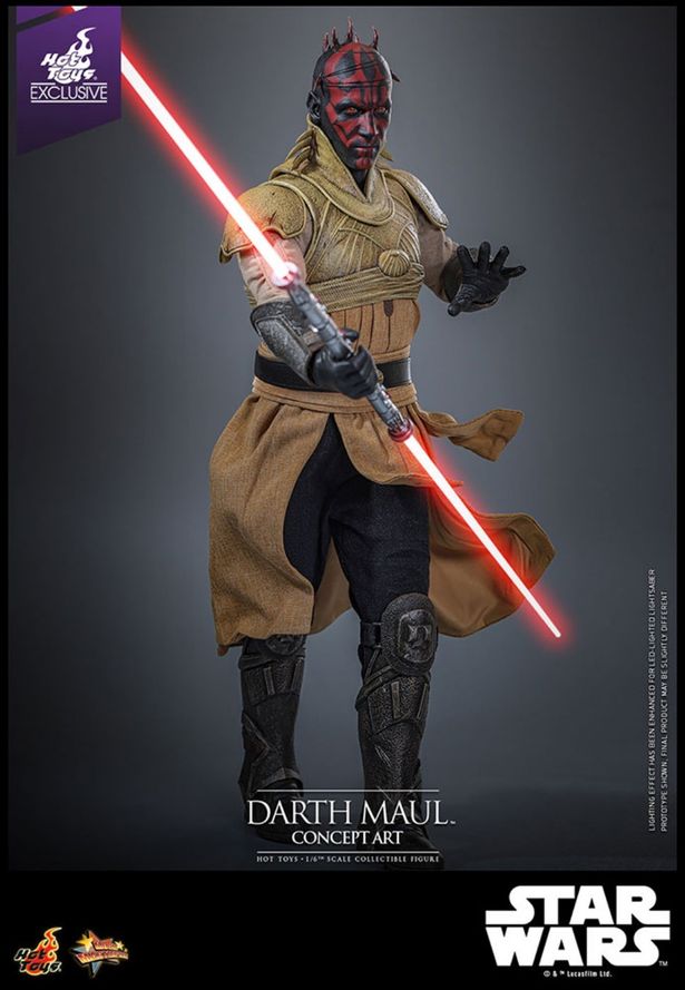 コンセプトアートを基にしたアイテムだ(「【ムービー・マスターピース】『スター・ウォーズ エピソード1／ファントム・メナス』1/6スケールフィギュア ダース・モール(コンセプトアート)[ボーナススリーブ付き]」)