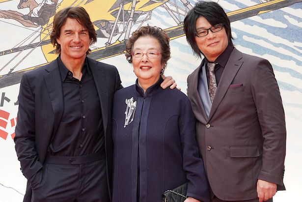 トム・クルーズ、戸田奈津子＆森川智之との再会に笑顔！