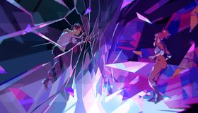 ラコの意識の中で互いに手を差し伸べ、近付いていくヨウを切り取った幻想的なワンシーン