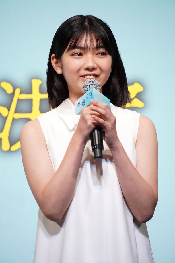 『平場の月』製作報告会見に出席した一色香澄