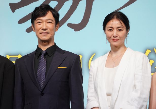 『平場の月』製作報告会見の様子