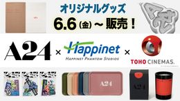 A24のオリジナルグッズがTOHOシネマズで販売！ステッカーやキャンドル、ロゴトレイなどがラインナップ