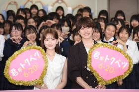 約100名の高校生といっしょに“推し活”トークで盛り上がった畑芽育と大橋和也(なにわ男子)