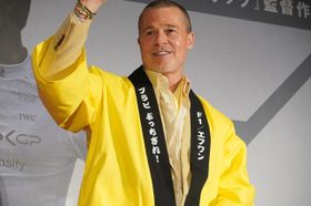 『F1(R)／エフワン』の来日舞台挨拶に登壇したブラッド・ピット