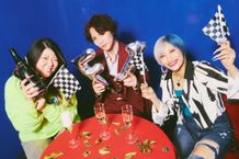 お笑いトリオ、ぱーてぃーちゃんが映画『F1(R)／エフワン』(公開中)の胸アツポイントを語り合う