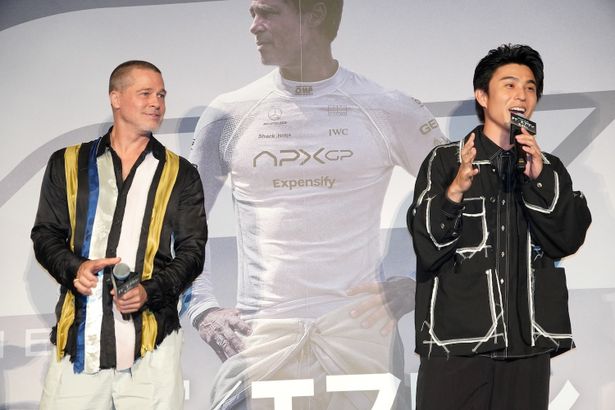 映画『F1(R)／エフワン』来日舞台挨拶の様子