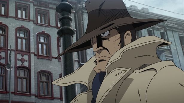 ルパンを追って極寒の地、ロビエト連邦へやって来た銭形(『LUPIN THE IIIRD 銭形と2⼈のルパン』)