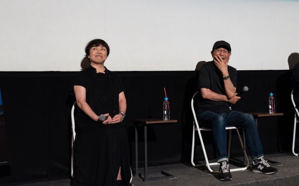 会場には『学校の怪談２』のキョウコ役、竹中夏海も来場！29年ぶりの再会に、監督も思わず笑顔