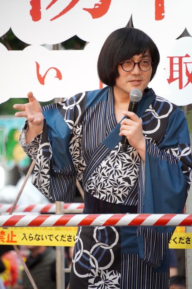 怪談噺で会場を震わせた松原タニシ