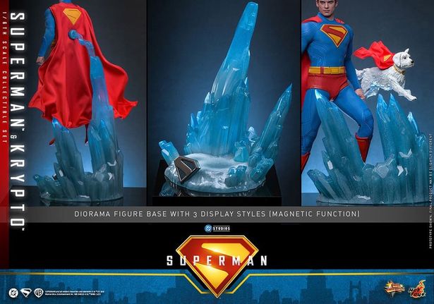 多彩な場面を再現できるベースもグッド(「【ムービー・マスターピース】『スーパーマン(2025)』1/6スケールフィギュア スーパーマン＆クリプト」)