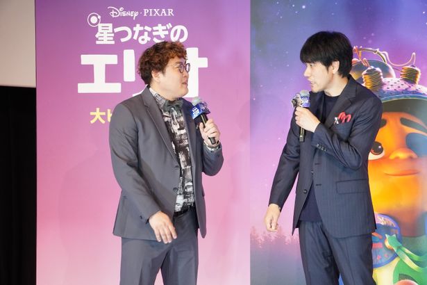 『星つなぎのエリオ』初日舞台挨拶の様子