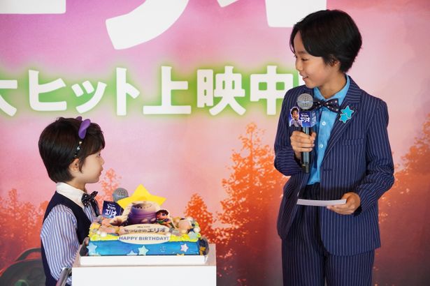 『星つなぎのエリオ』初日舞台挨拶の様子
