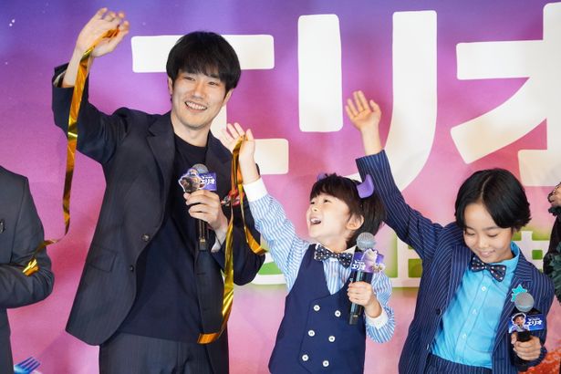 『星つなぎのエリオ』初日舞台挨拶の様子