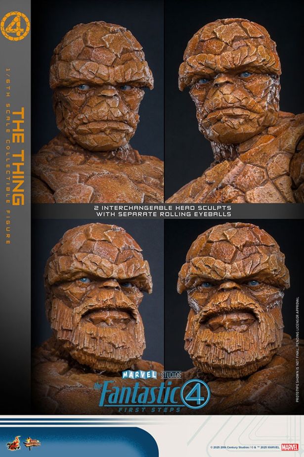 顔は2パターン。どっちもいい！(「【ムービー・マスターピース】『ファンタスティック４：ファースト・ステップ』1/6スケールフィギュア ザ・シング」)