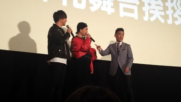 柳沢慎吾により爆笑の舞台挨拶となった