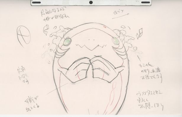【画像を見る】まんまるボディが可愛らしい人魚姫、チャオは原画でもチャーミング！