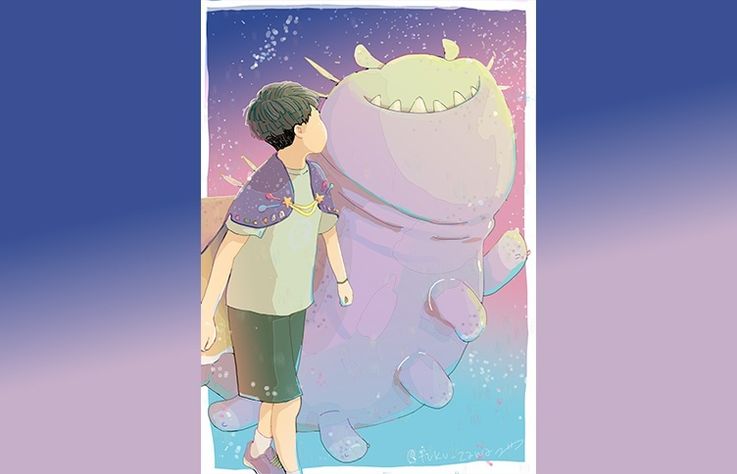 BUMP OF CHIKENファンのイラストレーター、フクザワが『星つなぎのエリオ』のイラストを描きおろし！