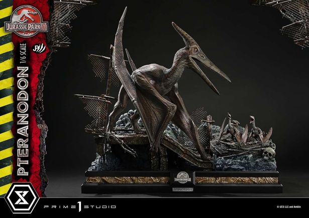 巣で味わう恐怖を再現した「レガシーミュージアムコレクション　ジュラシック・パークⅢ プテラノドン ボーナス版 1/6 スケール」