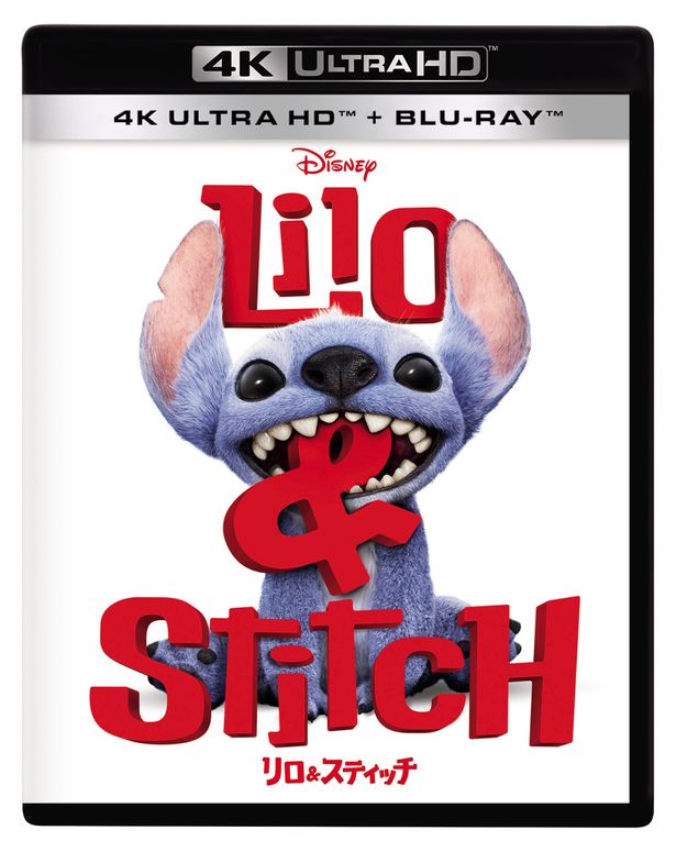 スティッチがロゴにかじりつき！4K UHD＋ブルーレイセットのジャケット写真