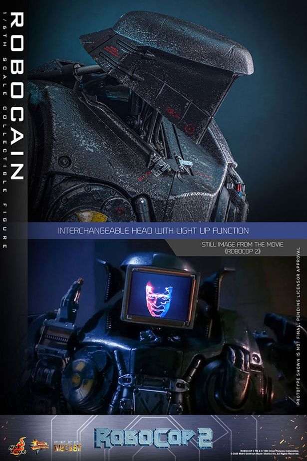 LED搭載したヘッドなどとにかくクオリティが高い(「【ムービー・マスターピース DIECAST】『ロボコップ2』1/6スケールフィギュア ロボケイン」)