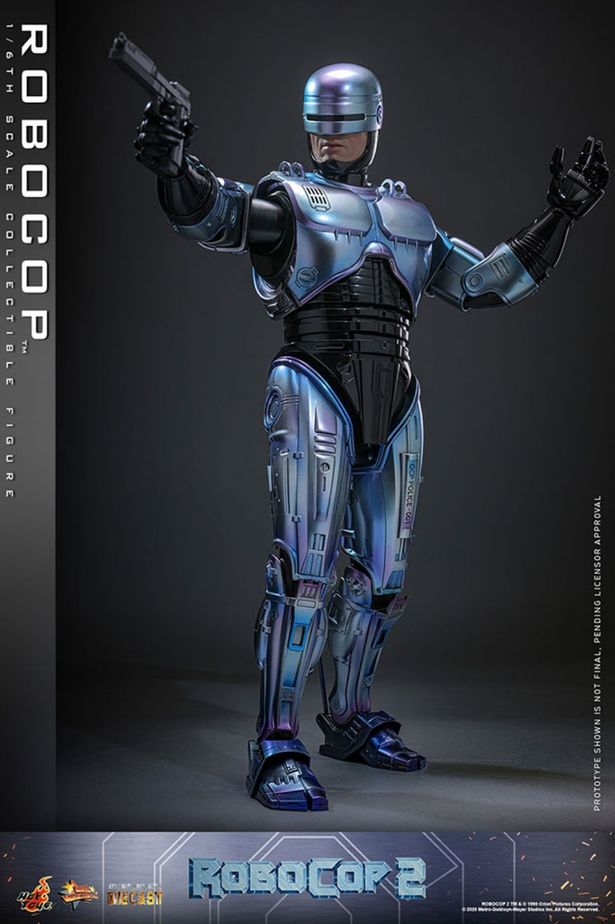 合金ならではの重厚感や光沢感といった質感がたまらない！(「【ムービー・マスターピース DIECAST】『ロボコップ2』1/6スケールフィギュア ロボコップ」)