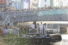 「ようこそ大阪へー！」と大歓迎を受けた