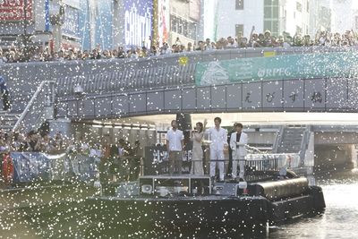 「ようこそ大阪へー！」と大歓迎を受けた