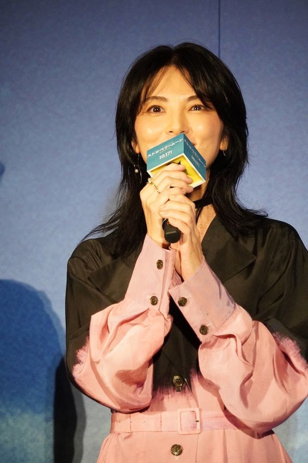『ストロベリームーン 余命半年の恋』完成披露試写会に登壇した田中麗奈