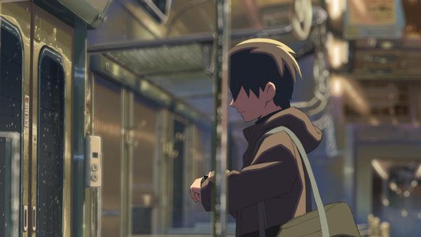 貴樹の表情からは焦りや不安がにじむ(『秒速5センチメートル(2007)』)