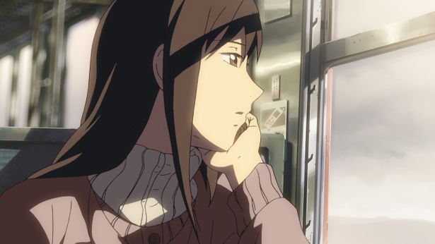 “昔の夢”について思いを馳せる明里(『秒速5センチメートル(2007)』)